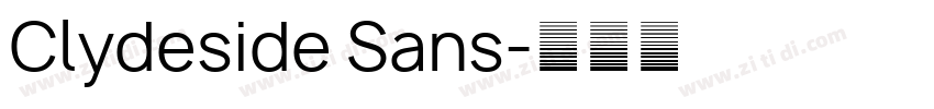 Clydeside Sans字体转换
